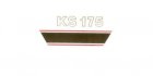 Dekal "KS175" svart/röd